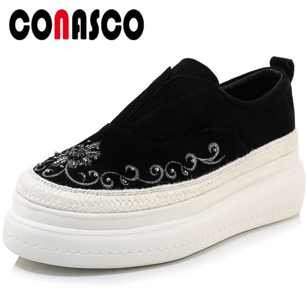 conasco 2020 spring summer fashion casual concise women flats loafers leopard embroider string bead flat platform shoes woman, Black
conasco 2020 spring summer fashion casual concise women flats loafers leopard embroider string bead flat platform shoes woman, Black