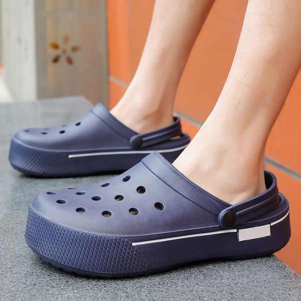 women flats platform sandals ladies crocse hole slippers woman slip on men casual beach shoes summer male slides outdoor 2020, Black
women flats platform sandals ladies crocse hole slippers woman slip on men casual beach shoes summer male slides outdoor 2020, Black