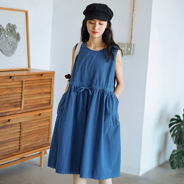 johnature women belt dresses sleeveless o-neck solid colour 2020 summer new casual women clothing patchwork lace dresses, Black;gray
johnature women belt dresses sleeveless o-neck solid colour 2020 summer new casual women clothing patchwork lace dresses, Black;gray