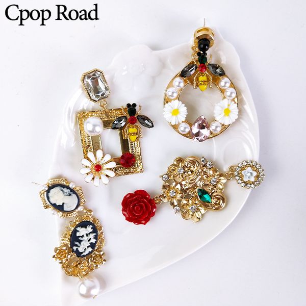 cpop new vintage pearl alloy earrings geometry hollow flower simulated-pearl pendant earrings luxury jewelry women accessories, Silver
cpop new vintage pearl alloy earrings geometry hollow flower simulated-pearl pendant earrings luxury jewelry women accessories, Silver