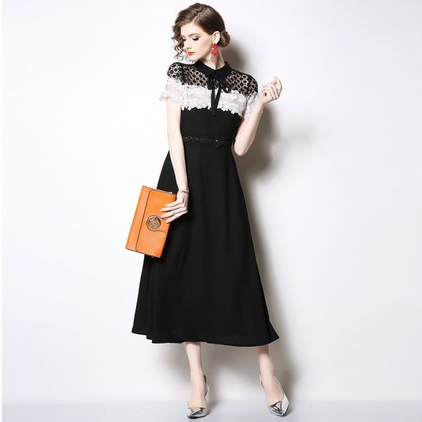 2019 summer lace monsoon women's fashion stitching chiffon slim 2019 summer dress dresslace dressmonsoon women's fashion stitching, Black;gray
2019 summer lace monsoon women's fashion stitching chiffon slim 2019 summer dress dresslace dressmonsoon women's fashion stitching, Black;gray
