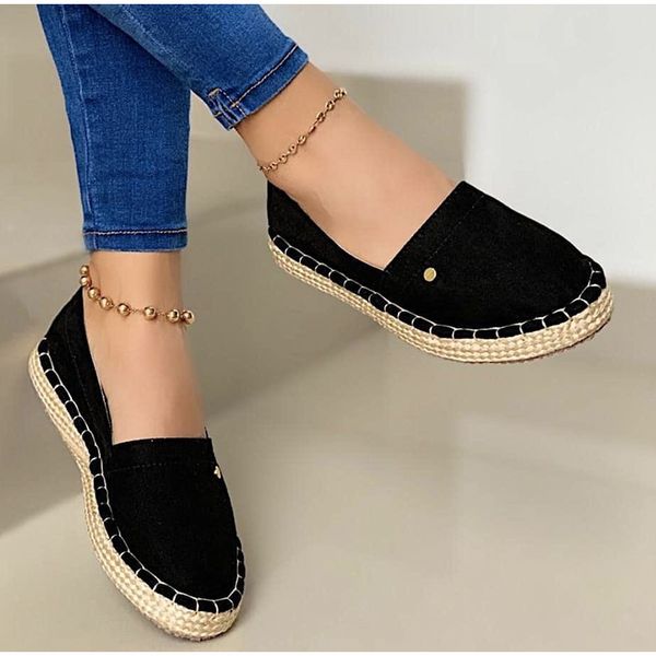 women shoes canvas light slip on lazy shoes casual loafers dropshipping soft breathable ladies flats sewing platform sneakers, Black
women shoes canvas light slip on lazy shoes casual loafers dropshipping soft breathable ladies flats sewing platform sneakers, Black