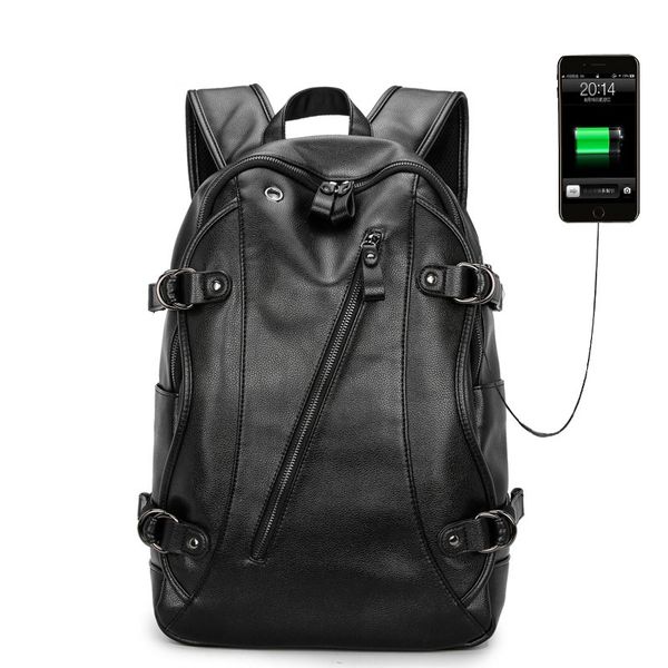 men backpack external usb charge waterproof backpack fashion pu leather travel bag casual school bag leather bookbag
men backpack external usb charge waterproof backpack fashion pu leather travel bag casual school bag leather bookbag