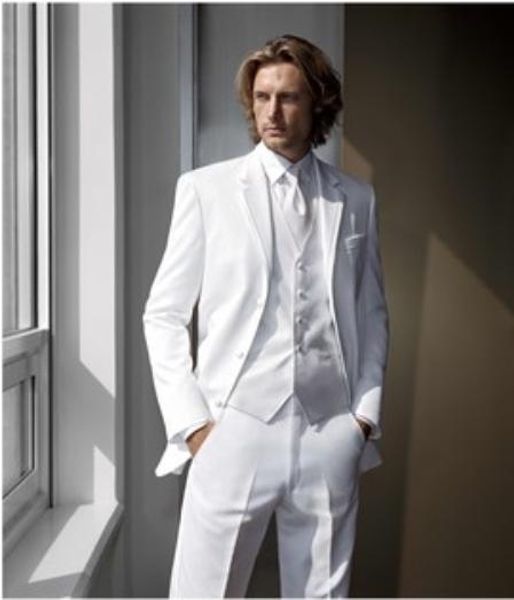 2020 man classic suit custom made white men suits for wedding groom tuxedos for men suit bridegroom(jacket+pants+vest+tie, White;black
2020 man classic suit custom made white men suits for wedding groom tuxedos for men suit bridegroom(jacket+pants+vest+tie, White;black