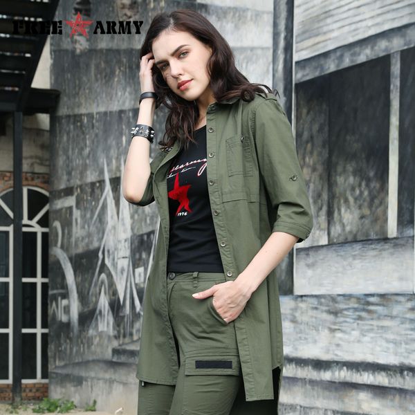 women's blouses & shirts army 2021 spring summer blouse women fashion green casual long clothing female breathable cotton shirt lad, White
women's blouses & shirts army 2021 spring summer blouse women fashion green casual long clothing female breathable cotton shirt lad, White