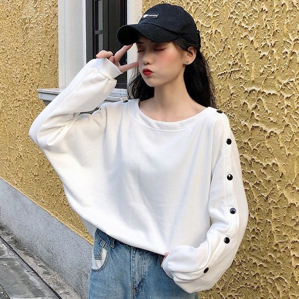 early spring and autumn school season sweater women's clothing student coat head sweatercoat sweatermiss korean style versatile ins, Black
early spring and autumn school season sweater women's clothing student coat head sweatercoat sweatermiss korean style versatile ins, Black