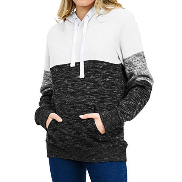 loose casual pullover long sleeve patchwork sweatshirt fashion women warm autumn and winter splicing top, Black
loose casual pullover long sleeve patchwork sweatshirt fashion women warm autumn and winter splicing top, Black