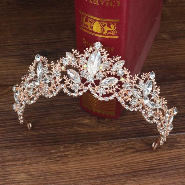hair clips & barrettes baroque crystal bridal tiara crown headband wedding bride diadem headpiece for women ornaments head jewelry accessori, Golden;silver 
hair clips & barrettes baroque crystal bridal tiara crown headband wedding bride diadem headpiece for women ornaments head jewelry accessori, Golden;silver