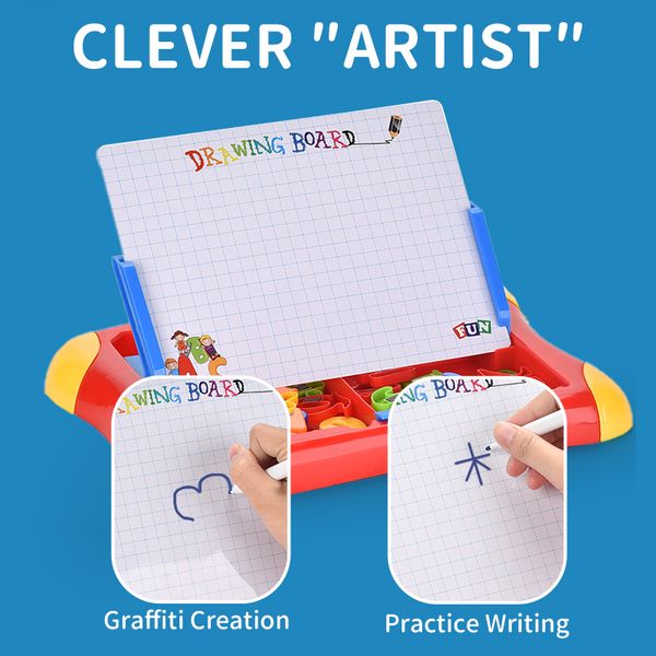 kid toy 2 in 1 magnetic writing & drawing board case early teaching & education learning toy for boy girl baby wholesale
kid toy 2 in 1 magnetic writing & drawing board case early teaching & education learning toy for boy girl baby wholesale