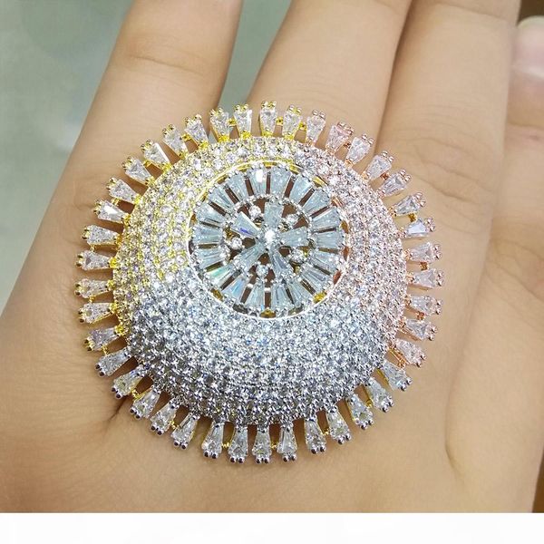 godki luxury 3 tone engagement wedding flower rings for women bridal cubic zircon dubai accessories finger ring jewelry 2019, Slivery;golden
godki luxury 3 tone engagement wedding flower rings for women bridal cubic zircon dubai accessories finger ring jewelry 2019, Slivery;golden