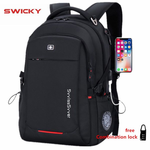 swicky male multifunction usb charging fashion business casual travel anti-theft waterproof 15.6 inch lapmen backpack
swicky male multifunction usb charging fashion business casual travel anti-theft waterproof 15.6 inch lapmen backpack