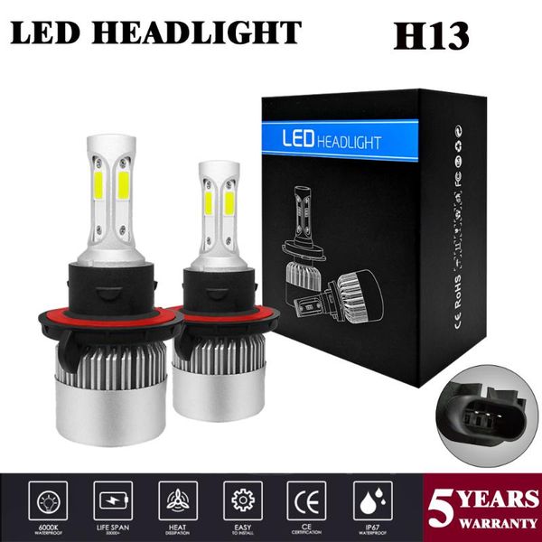 yubao 1pair высокое качество автомобильные светодиодные лампы фара conversion kit s2 h13 cob 36w 8000lm белый свет лампы лампы освещения фар 
yubao 1pair высокое качество автомобильные светодиодные лампы фара conversion kit s2 h13 cob 36w 8000lm белый свет лампы лампы освещения фар