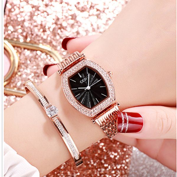 new women quartz watch ladies tonneau watches rose gold crystal diamond bracelet watch waterproof stainless steel dress, Slivery;brown
new women quartz watch ladies tonneau watches rose gold crystal diamond bracelet watch waterproof stainless steel dress, Slivery;brown