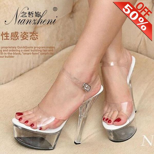 sandals summer style crystal 15cm stiletto heels 6 inches women's shoes nightclub concise stripper fashion novelty, Black
sandals summer style crystal 15cm stiletto heels 6 inches women's shoes nightclub concise stripper fashion novelty, Black