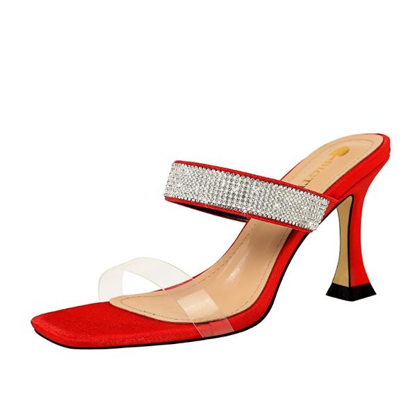 2020 new summer women mules slippers high thin heel crystal casual fashion women shoes black outside slides slippers k0371
2020 new summer women mules slippers high thin heel crystal casual fashion women shoes black outside slides slippers k0371