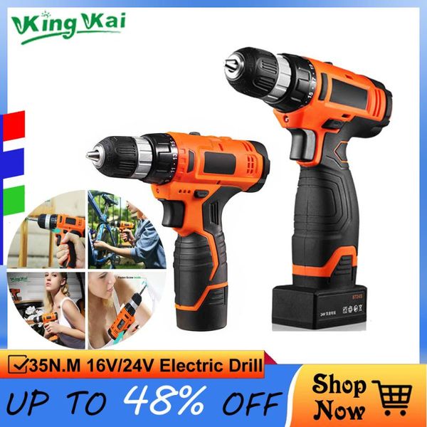 12v 16v 24v cordless rechargeable lithium battery multifunctional screwdriver electric drill
12v 16v 24v cordless rechargeable lithium battery multifunctional screwdriver electric drill
