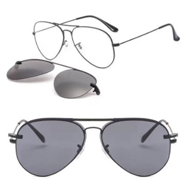 metal clip on aviation sunglasses large size optical glasses frame with megnatic removable polarized sun glasses lenses 33054, Black
metal clip on aviation sunglasses large size optical glasses frame with megnatic removable polarized sun glasses lenses 33054, Black
