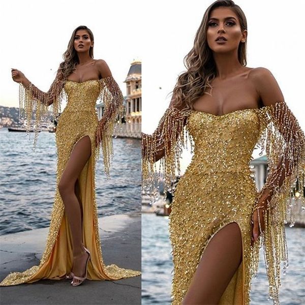 luxury mermaid evening dress beading sequins crystal formal prom dress high-split strapless custom made runway fashion dress, Black;red
luxury mermaid evening dress beading sequins crystal formal prom dress high-split strapless custom made runway fashion dress, Black;red
