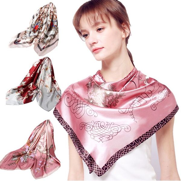 90cm women imitation silk square scarf elegant vintage floral printed large shawl hair scarves bandana handbag ribbon, Blue;gray
90cm women imitation silk square scarf elegant vintage floral printed large shawl hair scarves bandana handbag ribbon, Blue;gray