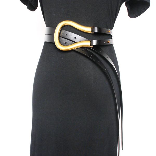 jin yellow lady waistband genuine leather waist sealing various wearing methods cover exaggerated belt white brown black colors, Black;brown
jin yellow lady waistband genuine leather waist sealing various wearing methods cover exaggerated belt white brown black colors, Black;brown