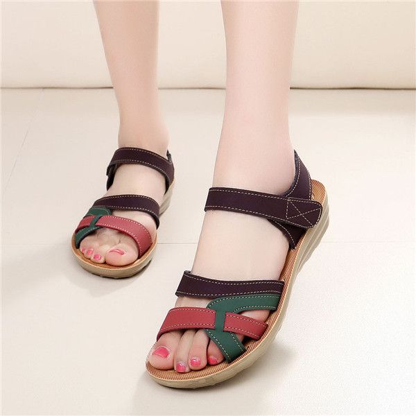 sandals women shoes summer flat sandals female hook & loop footwear 2020 fashion leather shoes sandalias mujer, Black
sandals women shoes summer flat sandals female hook & loop footwear 2020 fashion leather shoes sandalias mujer, Black