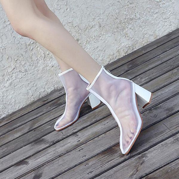 boots women summer ankle mesh cut out hollow pointed toe bootie shoes woman transparent block thick high heel sandals, Black
boots women summer ankle mesh cut out hollow pointed toe bootie shoes woman transparent block thick high heel sandals, Black