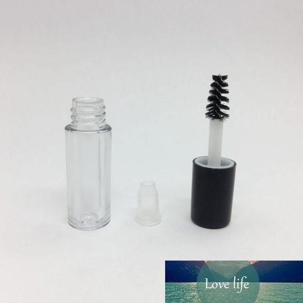 0.8ml Plastic Mini Clear Empty Mascara Tube Via With Black Cap For Eyelash Growth Medium Mascara