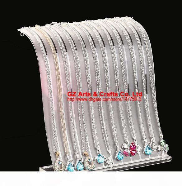 high-end two-color 12 booths transparent acrylic necklace display stand bracelet holder pendant display stand jewelry display stand, Black;white
high-end two-color 12 booths transparent acrylic necklace display stand bracelet holder pendant display stand jewelry display stand, Black;white