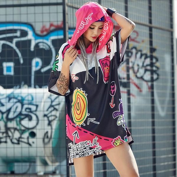 hip hop hoodie oversize women sweatshirt dress stylish graffiti print hooded pink black block irregular hem 2020 summer
hip hop hoodie oversize women sweatshirt dress stylish graffiti print hooded pink black block irregular hem 2020 summer