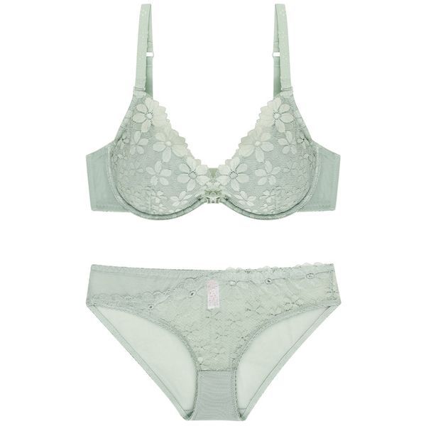 jigerjoger light green black summer female thin lace underwear bra set plus size flower floral lace embroidery briefs sets, White;black
jigerjoger light green black summer female thin lace underwear bra set plus size flower floral lace embroidery briefs sets, White;black
