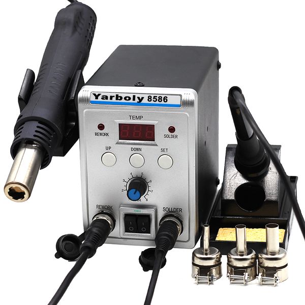 8586 air gun bga rework solder air dryer soldering hairdryer gun blower heat soldering station repair tool
8586 air gun bga rework solder air dryer soldering hairdryer gun blower heat soldering station repair tool