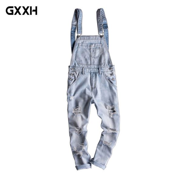 european and american tide hip-hop jeans jumpsuit men's slim korean bib pants light-colored hole nine pants men's overalls, Blue
european and american tide hip-hop jeans jumpsuit men's slim korean bib pants light-colored hole nine pants men's overalls, Blue