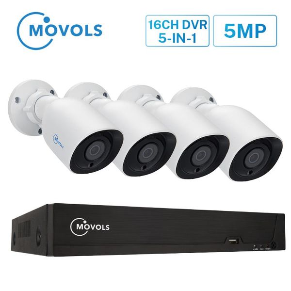 systems movols h.265 video surveillance system 5mp hd dvr 4pcs cctv camera night vision waterproof security kit
systems movols h.265 video surveillance system 5mp hd dvr 4pcs cctv camera night vision waterproof security kit