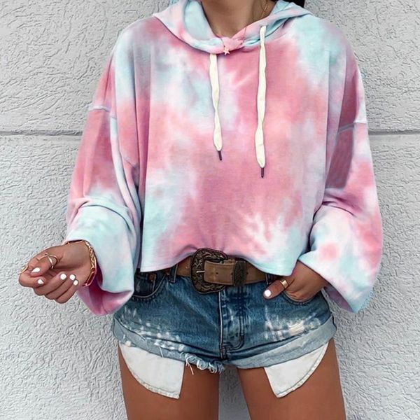 cotton colorful women hoodies oversized clothes tie dye printed long sleeve hooded women's korean loose pullover sweatshirt, Black
cotton colorful women hoodies oversized clothes tie dye printed long sleeve hooded women's korean loose pullover sweatshirt, Black