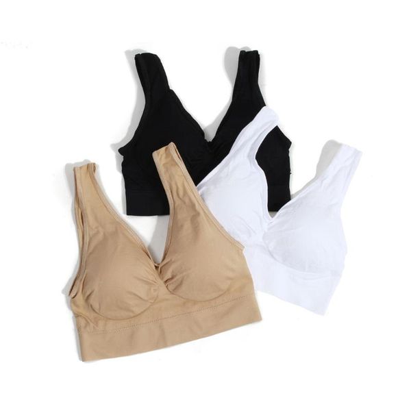 women athletic running sports bra gym fitness seamless padded shockproof bra vest tank s-3xl, White;black
women athletic running sports bra gym fitness seamless padded shockproof bra vest tank s-3xl, White;black