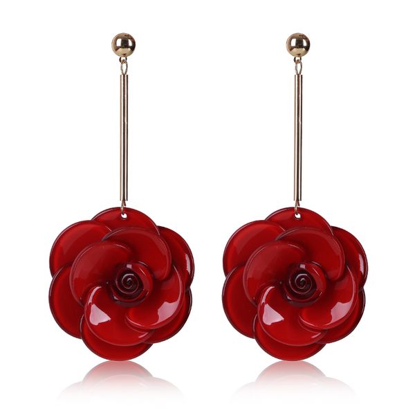 european and american fashion flower acrylic rose flower earring fashion simply earrings women earrings jewelry, Silver
european and american fashion flower acrylic rose flower earring fashion simply earrings women earrings jewelry, Silver