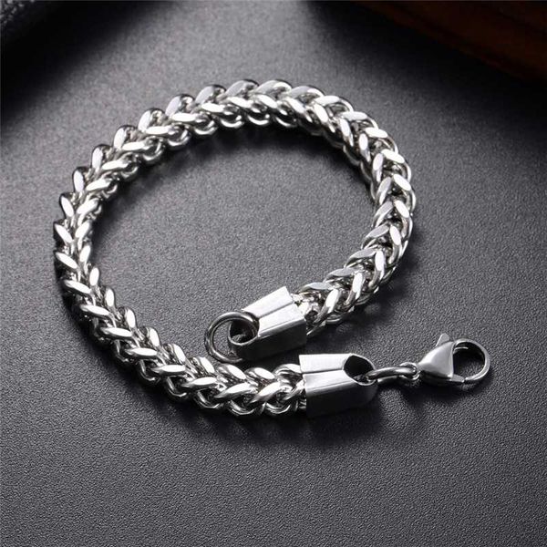charmhouse 316l stainless steel bracelets for men 3/4/5mm weaver chain bracelet bangles wristband pulseira fashion jewelry gifts, Black
charmhouse 316l stainless steel bracelets for men 3/4/5mm weaver chain bracelet bangles wristband pulseira fashion jewelry gifts, Black