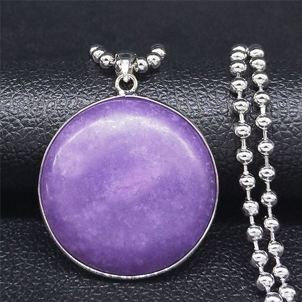 2020 round stainless steel natural stone necklace chain for women purple silver color big long necklace jewelry collar n4502s04
2020 round stainless steel natural stone necklace chain for women purple silver color big long necklace jewelry collar n4502s04
