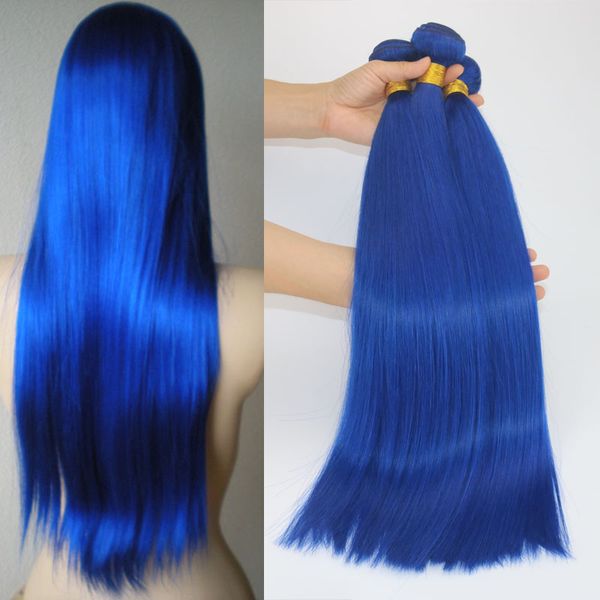 human hair extensions 9a bright electric blue colorful human hair weaves brazilian straight virgin hair 100gram/piece quality, Black
human hair extensions 9a bright electric blue colorful human hair weaves brazilian straight virgin hair 100gram/piece quality, Black