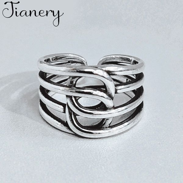 vintage mutil layers cross twist rope thai silver color ring jewelry for women men gifts wholesale, Slivery;golden
vintage mutil layers cross twist rope thai silver color ring jewelry for women men gifts wholesale, Slivery;golden