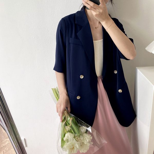 cmaz 2020 summer new blazer women office lady half sleeve notched collar fashion jacket female coat cmaz539, White;black
cmaz 2020 summer new blazer women office lady half sleeve notched collar fashion jacket female coat cmaz539, White;black