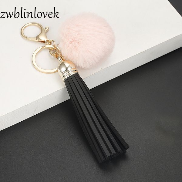 new fur ball pompom car keychain leather tassel pendant fur brand pompoms bag charms with chains keyring, Silver
new fur ball pompom car keychain leather tassel pendant fur brand pompoms bag charms with chains keyring, Silver