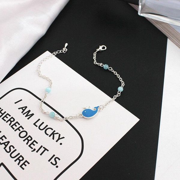 kingdeng cute bracelets simple silver chain blue small whale spray pearl bracelet no minimum order hanukkah boho, Black
kingdeng cute bracelets simple silver chain blue small whale spray pearl bracelet no minimum order hanukkah boho, Black