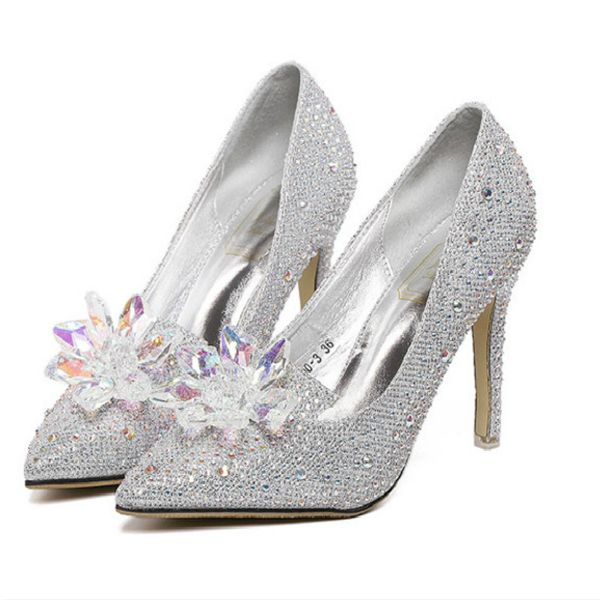crystal cinderella heels shoes rhinestone women wedding shoes women high heels pumps bridal stilettos, Black
crystal cinderella heels shoes rhinestone women wedding shoes women high heels pumps bridal stilettos, Black