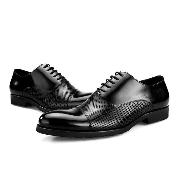 breathable classic men dress shoes genuine leather wingtip italian formal oxford shoes men pointed toe wedding party d07, Black
breathable classic men dress shoes genuine leather wingtip italian formal oxford shoes men pointed toe wedding party d07, Black