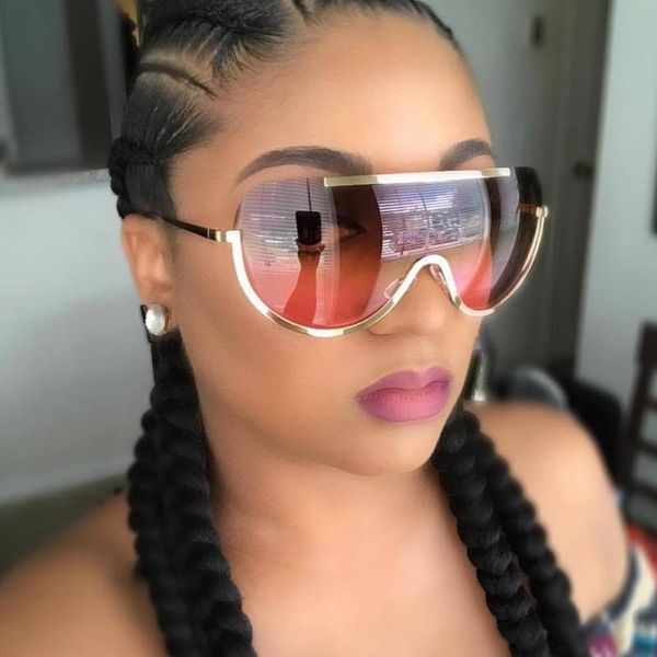 longkeeper new oversize shield sunglasses big frame alloy one piece cool sun glasses women gold clear eyewear gradient, White;black
longkeeper new oversize shield sunglasses big frame alloy one piece cool sun glasses women gold clear eyewear gradient, White;black