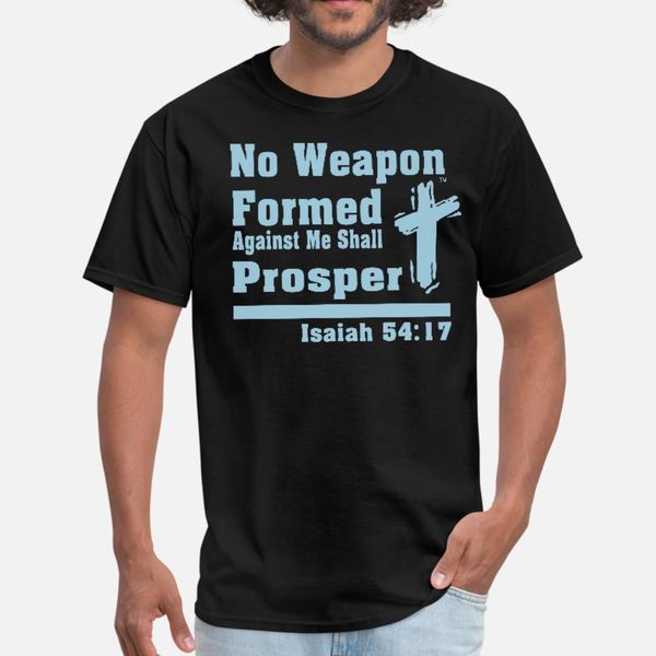 no weapon formed against me shall prosper t shirt men fit short sleeve size s-3xl fit basic spring autumn letter
no weapon formed against me shall prosper t shirt men fit short sleeve size s-3xl fit basic spring autumn letter