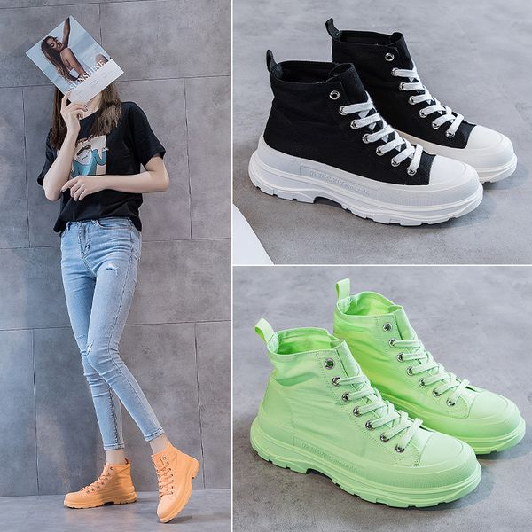 chunky sneakers shoes woman canvas shoes platform trainers female chasussure femme zapaots mujer korean fashion platform, Black
chunky sneakers shoes woman canvas shoes platform trainers female chasussure femme zapaots mujer korean fashion platform, Black