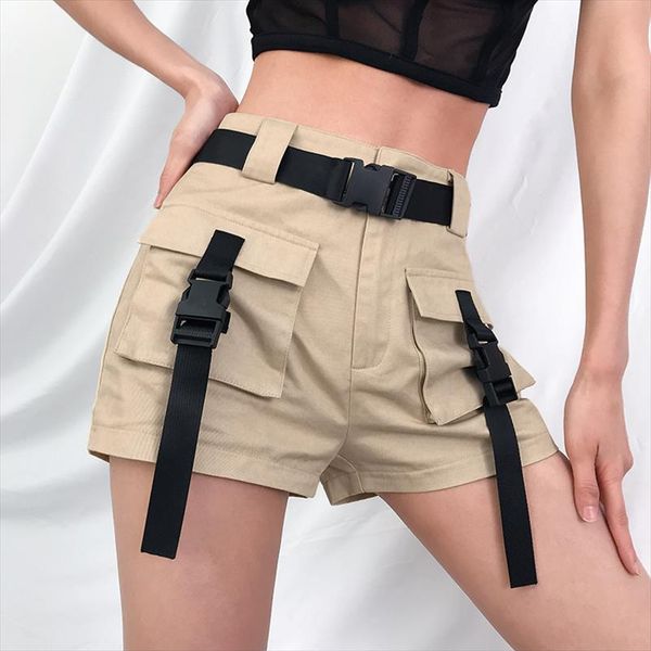 2019 spring summer high waist shorts with buckle ribbon khaki korean street style cotton short feminino cargo shorts, White;black
2019 spring summer high waist shorts with buckle ribbon khaki korean street style cotton short feminino cargo shorts, White;black
