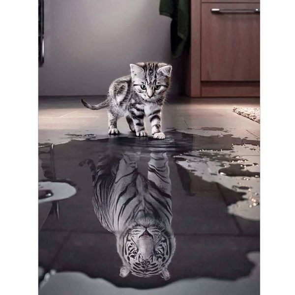 5d diamond painting cat reflection tiger cross stitch full diamond embroidery animal mosaic picture of rhinestones decor gift
5d diamond painting cat reflection tiger cross stitch full diamond embroidery animal mosaic picture of rhinestones decor gift